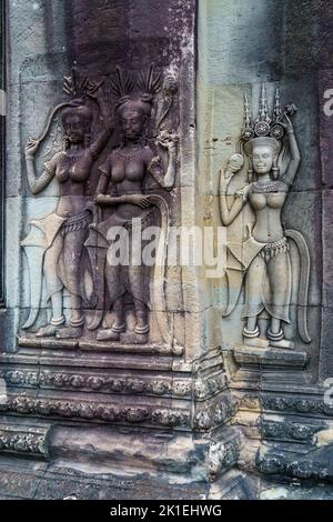 cambodge. Province de Siem Reap. Le parc archéologique d'Angkor dissimule les temples de l'Empire khmer qui rayonnaient entre les 9th et 15th centu Banque D'Images