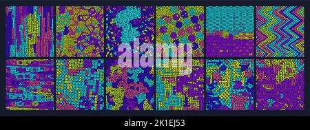 Arrière-plan vectoriel de motif de Turing contemporain abstrait lumineux. Illustration de Vecteur