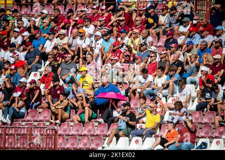 Fans de Reggina pendant Reggina 1914 vs COMME Cittadella, Italie football série B match à Reggio Calabria, Italie, 17 septembre 2022 Banque D'Images