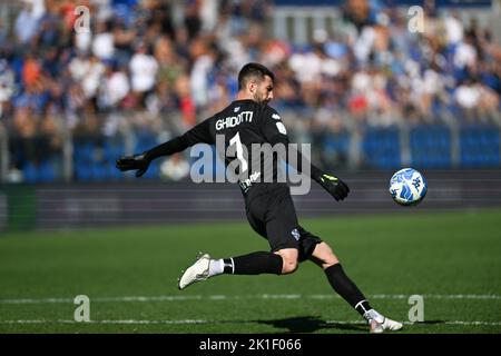 Stade Giuseppe Sinigaglia, Côme, Italie, 17 septembre 2022, Simone Ghidotti (Como) en action pendant Como 1907 vs SPAL - match de football italien série B. Banque D'Images