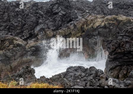 Gouffre de l'Étang-Salé, Île de la Réunion, France Banque D'Images