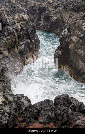 Gouffre de l'Étang-Salé, Île de la Réunion, France Banque D'Images