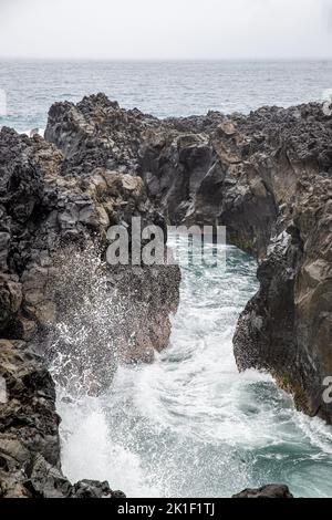 Gouffre de l'Étang-Salé, Île de la Réunion, France Banque D'Images