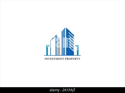 modèle de conception de logo d'affaires immobilières Illustration de Vecteur
