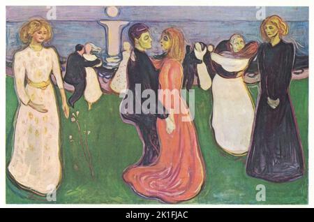 La danse de la vie, 1899 - 1900, toile d'huile. Peinture d'Edvard Munch Edvard Munch; 12 décembre 1863 – 23 janvier 1944; est un peintre norvégien. Son œuvre la plus connue, The Scream (1893), est devenue l'une des images les plus emblématiques de l'art occidental. Banque D'Images