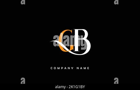 BG, GB lettres abstraites logo Monogram Illustration de Vecteur