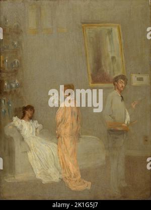 L'artiste dans son Studio. James McNeill Whistler. 1865/66 et 1895. Banque D'Images