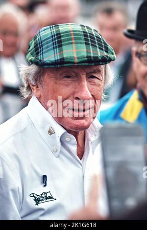 Goodwood, Chichester, Royaume-Uni. 18th septembre 2022. Légende de la Formule un Sir Jackie Stewart à la Ferrari 75th anniversaire de la célébration pendant le Goodwood Revival 2022 (photo par Gergo Toth / Alamy Live News) Banque D'Images