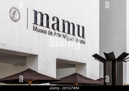 Entrée à MAMU - Museo de Arte Miguel Umutia à Bogota, Colombie Banque D'Images