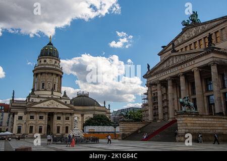 Berlin, Allemagne 28 juin 2022, vue sur la cathédrale allemande et la salle de concert Berlin Banque D'Images