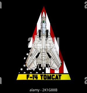 F-14 Patch PVC Tomcat Banque D'Images