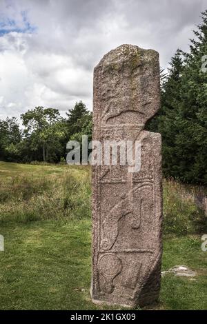 Maiden Pictish Symbol Stone à Inverurie en Écosse. Banque D'Images