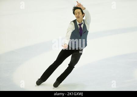 Koshiro SHIMADA (JPN), patinage gratuit des hommes pendant le patinage artistique de la série Challenger 2022 de l'UIP, sports de glace à Bergame, Italie, 18 septembre 2022 Banque D'Images