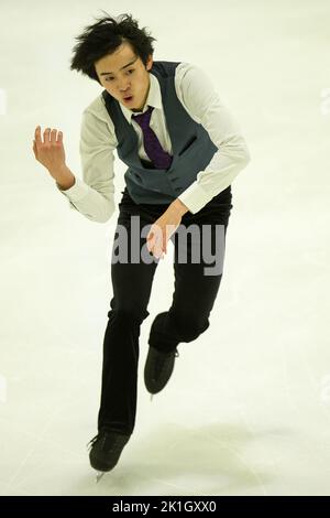 Koshiro SHIMADA (JPN), patinage gratuit des hommes pendant le patinage artistique de la série Challenger 2022 de l'UIP, sports de glace à Bergame, Italie, 18 septembre 2022 Banque D'Images