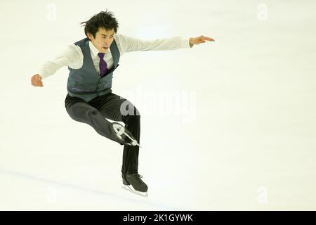 Bergame, Italie. 18th septembre 2022. Koshiro SHIMADA (JPN), patinage gratuit des hommes pendant le patinage artistique de la série Challenger 2022 de l'UIP, Sports sur glace à Bergame, Italie, 18 septembre 2022 crédit: Agence de photo indépendante/Alamy Live News Banque D'Images