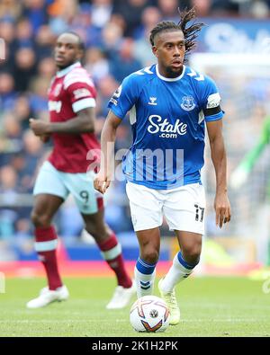 Liverpool, Angleterre, le 18th septembre 2022. Alex Iwhi d'Everton en action lors du match de la Premier League à Goodison Park, Liverpool. Le crédit photo devrait se lire: Lexy Ilsley / Sportimage Banque D'Images