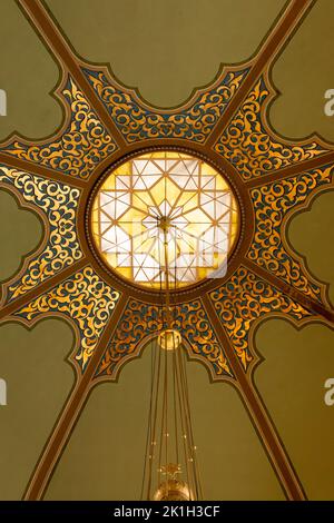 Intérieur de la synagogue de Sofia et dôme octogonal à Sofia, Bulgarie, Europe de l'est, Balkans, UE Banque D'Images