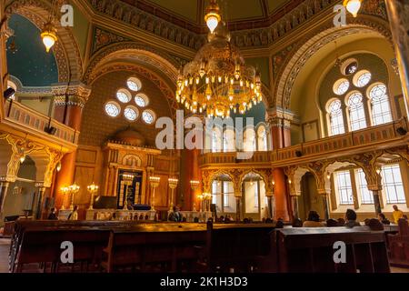 Synagogue de Sofia ou intérieur de Shul comme lieu de culte et d'étude pour les Juifs à Sofia, Bulgarie, Europe de l'est, Balkans, UE Banque D'Images