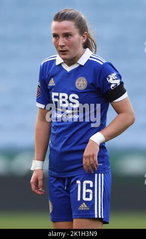 Leicester, Royaume-Uni. 18th septembre 2022. Carrie Jones de Leicester City pendant le match de la Super League des femmes de la FA au King Power Stadium de Leicester. Crédit photo à lire: Darren Staples / Sportimage crédit: Sportimage / Alay Live News Banque D'Images