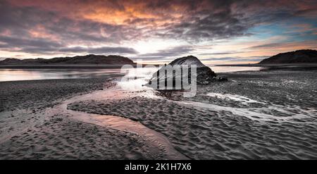 Estuaire et épave du Ythan , Aberdeenshire, Écosse Banque D'Images