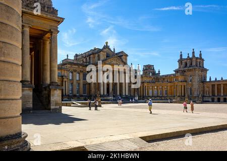 The Great court, Blenheim Palace, Woodstock, Oxfordshire, Angleterre, Royaume-Uni Banque D'Images