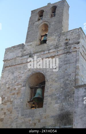 Otranto, Italie. Le clocher de la cathédrale datant du 12th siècle. Banque D'Images