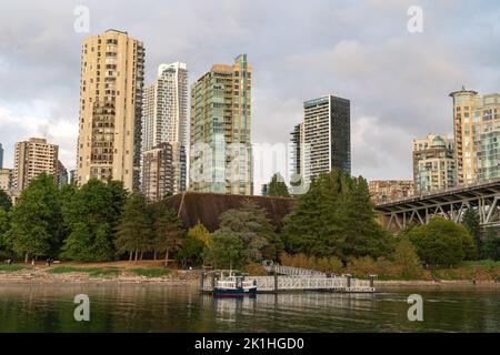 Arrêt de Granville Ferry à Vancouver, Canada. Banque D'Images