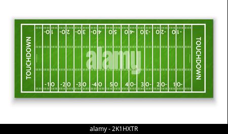 Terrain de football américain Illustration de Vecteur