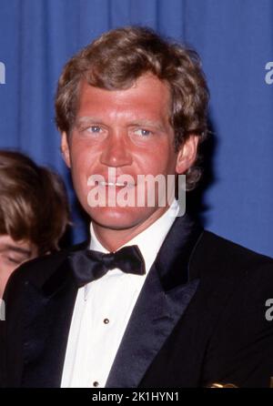 David Letterman au 36e Emmy Awards. 23 septembre 1984. Crédit: Ralph Dominguez/MediaPunch Banque D'Images