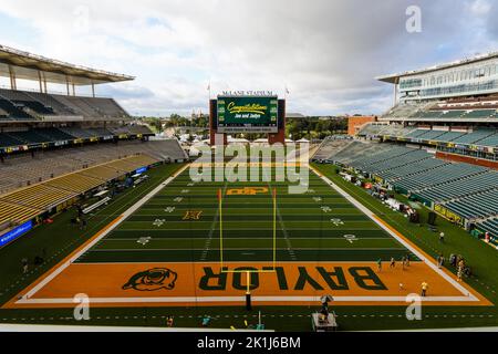 McLane Stadium avant le match de football universitaire Baylor Bears vs Texas State Bobcats NCAA, samedi 17 septembre 2022, à Waco, Tvenant (Eddie Kelly/image of Banque D'Images