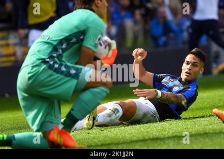 Udine, Italie. 18th septembre 2022. Friuli - stade Dacia Arena, Udine, Italie, 18 septembre 2022, Intero’s Lautaro Martinez pendant Udinese Calcio vs Inter - FC Internazionale - football italien série A match Credit: Live Media Publishing Group/Alay Live News Banque D'Images