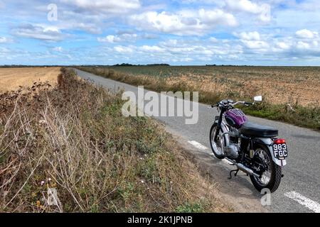 Triumph Trophée 1963 TR6 moto Banque D'Images