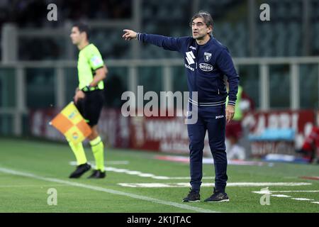 Ivan Juric, entraîneur-chef des gestes du FC de Turin pendant la série Un match entre le FC de Turin et nous Sassuolo au Stadio Stadio Olimpico sur 17 septembre 2022 à Turin, Italie . Banque D'Images