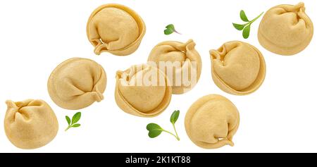 Boulettes cuites isolées sur fond blanc Banque D'Images