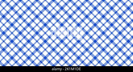 Motif écossais bleu blanc sans couture.Illustration vectorielle traditionnelle.Imprimé tendance sans couture. Illustration de Vecteur