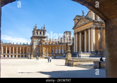 The Great court, Blenheim Palace, Woodstock, Oxfordshire, Angleterre, Royaume-Uni Banque D'Images