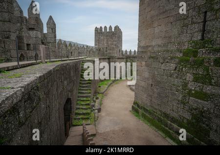 Château de Guimaraes quartier intérieur - Guimaraes, Portugal Banque D'Images