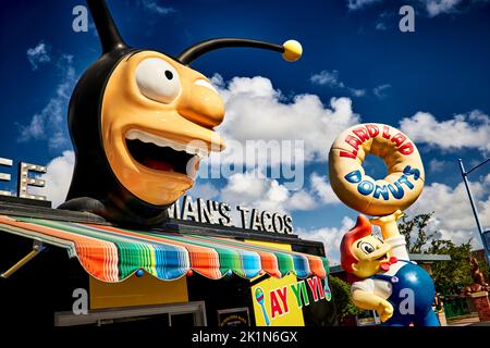 Universal Studios Florida parc à thème Simpsons Rides Banque D'Images