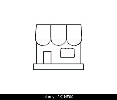 Icône de site Web d'achat monochrome. Concept de boutique en ligne. Illustration vectorielle Illustration de Vecteur