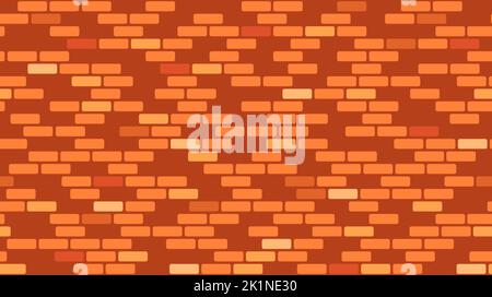 Motif sans couture pour mur en briques. Texture répétée de briques brunes. Briques fond de maçonnerie. Vecteur. Illustration de Vecteur