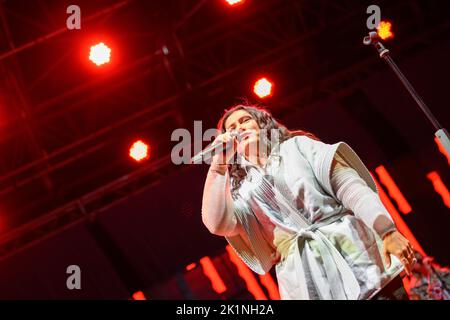 Pise, Italie. 17th septembre 2022. ELISA Toffoli se produit sur la Piazza dei Cavalieri à Pise avec son retour à la tournée future. (Photo de Stefano Dalle Luche/Pacific Press/Sipa USA) crédit: SIPA USA/Alay Live News Banque D'Images