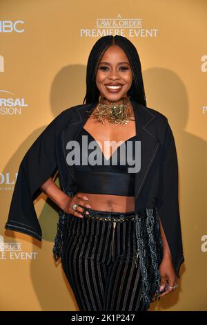 Danielle Moné Truitt participe à la première saison de la NBC « Law & Order » au Capitole sur 19 septembre 2022 à New York. Banque D'Images