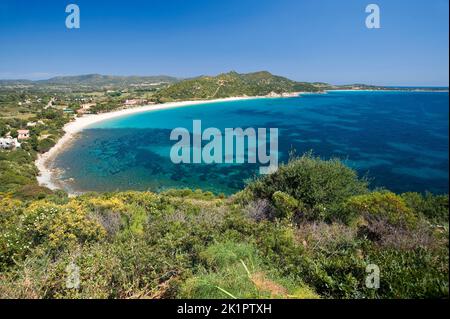 Campus, Villasimius, Sardaigne, Italie du sud, de l'Europe Banque D'Images