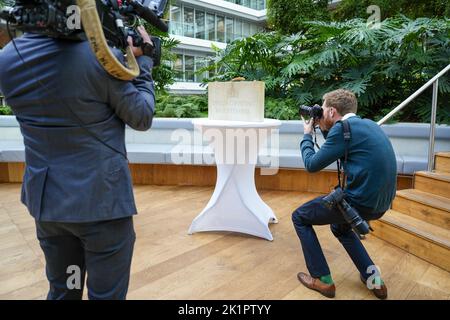 2022-09-20 10:38:51 LA HAYE - le porte-documents pour la facture de millions sur Prinsjesdag. La nouvelle année du gouvernement commence le troisième mardi de septembre. ANP PHIL NIJHUIS pays-bas - belgique Banque D'Images