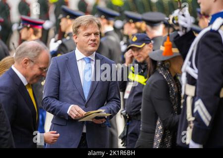 2022-09-20 12:22:10 LA HAYE - le député Pieter Omtzigt arrive au Koninklijke Schouwburg pour Prinsjesdag. La nouvelle année du gouvernement commence le troisième mardi de septembre. ANP SANDER KONING pays-bas - belgique sortie Banque D'Images