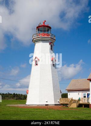Phare de east point sur la côte de l'Île-du-Prince-Édouard canada Banque D'Images