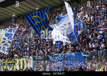 Udine, Italie. 18th septembre 2022. Inter supporters pendant Udinese Calcio vs Inter - FC Internazionale, italie football série A match à Udine, Italie, 18 septembre 2022 crédit: Agence de photo indépendante/Alamy Live News Banque D'Images