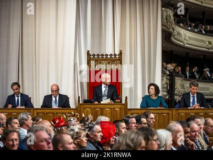 La Haye, pays-Bas. 20th septembre 2022. 2022-09-20 13:01:32 LA HAYE - Président du Sénat Jan Anthonie Bruijn lors de l'ouverture de l'Assemblée générale des États-Unis dans le Koninklijke Schouwburg. En raison de la rénovation du Binnenhof, le Ridderzaal n'est pas disponible et le discours du Trône est lu dans le théâtre. ANP REMKO DE WAAL pays-bas Out - belgique Out Credit: ANP/Alay Live News Banque D'Images