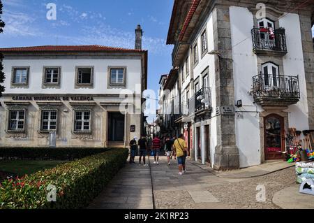 Town hall inside the fortress of Valença do Minho, Portugal Stock Photo