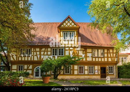 Bâtiment Spitalmuehle dans le Spitalhof, hôpital Spital zum Heiligen Geist du Saint-Esprit, Schwaibisch Gmuend, Bade-Wurtemberg, Allemagne, Europe Banque D'Images